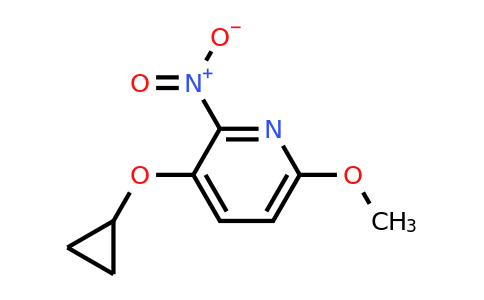 CAS 1243395-89-2 | 3-Cyclopropoxy-6-methoxy-2-nitropyridine