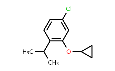 CAS 1243395-91-6 | 4-Chloro-2-cyclopropoxy-1-(propan-2-YL)benzene