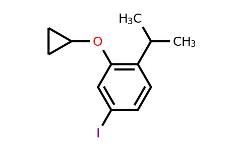 CAS 1243395-93-8 | 2-Cyclopropoxy-4-iodo-1-(propan-2-YL)benzene