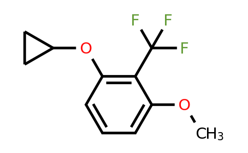 CAS 1243396-02-2 | 1-Cyclopropoxy-3-methoxy-2-(trifluoromethyl)benzene