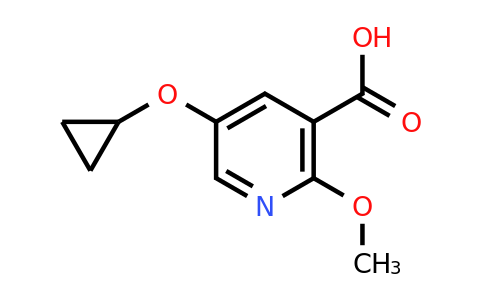 CAS 1243396-10-2 | 5-Cyclopropoxy-2-methoxynicotinic acid
