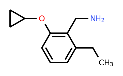 CAS 1243396-17-9 | (2-Cyclopropoxy-6-ethylphenyl)methanamine