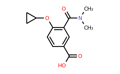 CAS 1243396-23-7 | 4-Cyclopropoxy-3-(dimethylcarbamoyl)benzoic acid