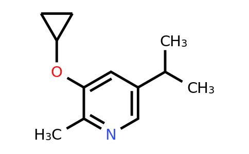 CAS 1243396-25-9 | 3-Cyclopropoxy-2-methyl-5-(propan-2-YL)pyridine