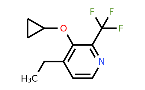 CAS 1243396-34-0 | 3-Cyclopropoxy-4-ethyl-2-(trifluoromethyl)pyridine