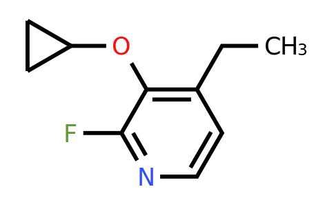 CAS 1243396-38-4 | 3-Cyclopropoxy-4-ethyl-2-fluoropyridine