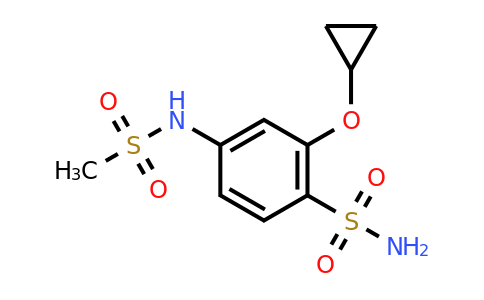 CAS 1243396-40-8 | 2-Cyclopropoxy-4-(methylsulfonamido)benzenesulfonamide