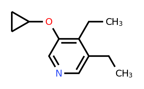 CAS 1243396-45-3 | 3-Cyclopropoxy-4,5-diethylpyridine