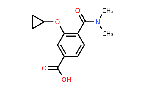 CAS 1243396-52-2 | 3-Cyclopropoxy-4-(dimethylcarbamoyl)benzoic acid