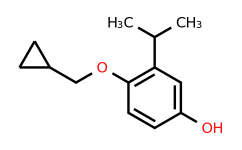 CAS 1243396-54-4 | 4-(Cyclopropylmethoxy)-3-isopropylphenol