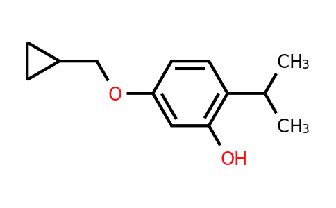 CAS 1243396-60-2 | 5-(Cyclopropylmethoxy)-2-isopropylphenol