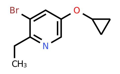 CAS 1243396-87-3 | 3-Bromo-5-cyclopropoxy-2-ethylpyridine