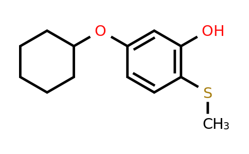 CAS 1243396-89-5 | 5-(Cyclohexyloxy)-2-(methylthio)phenol