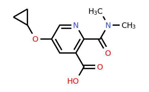 CAS 1243396-90-8 | 5-Cyclopropoxy-2-(dimethylcarbamoyl)nicotinic acid