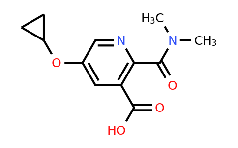 5-Cyclopropoxy-2-(dimethylcarbamoyl)nicotinic acid