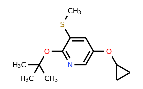 CAS 1243396-93-1 | 2-Tert-butoxy-5-cyclopropoxy-3-(methylthio)pyridine