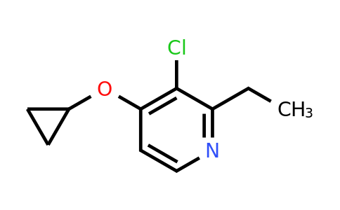 CAS 1243396-96-4 | 3-Chloro-4-cyclopropoxy-2-ethylpyridine