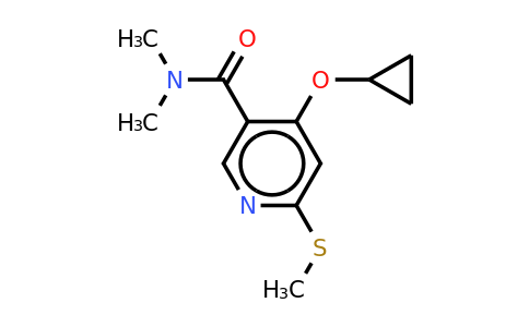 CAS 1243396-99-7 | 4-Cyclopropoxy-N,n-dimethyl-6-(methylthio)nicotinamide