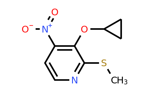 CAS 1243397-14-9 | 3-Cyclopropoxy-2-(methylthio)-4-nitropyridine