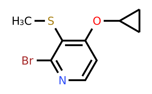 CAS 1243397-16-1 | 2-Bromo-4-cyclopropoxy-3-(methylsulfanyl)pyridine