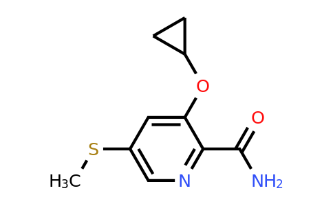 CAS 1243397-17-2 | 3-Cyclopropoxy-5-(methylthio)picolinamide