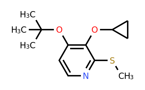 CAS 1243397-22-9 | 4-Tert-butoxy-3-cyclopropoxy-2-(methylthio)pyridine