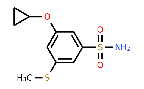 CAS 1243397-30-9 | 3-Cyclopropoxy-5-(methylthio)benzenesulfonamide
