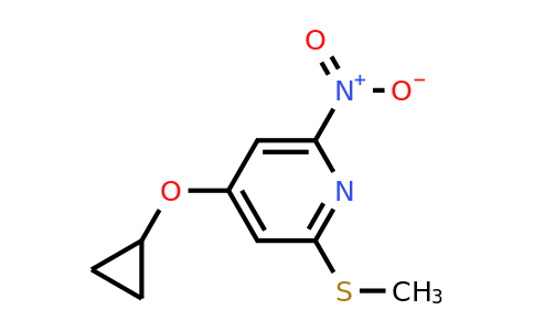 CAS 1243397-35-4 | 4-Cyclopropoxy-2-(methylthio)-6-nitropyridine