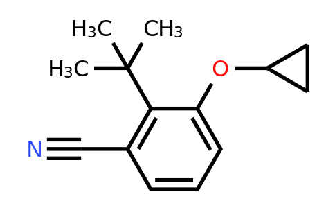CAS 1243397-38-7 | 2-Tert-butyl-3-cyclopropoxybenzonitrile