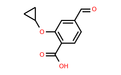 CAS 1243397-39-8 | 2-Cyclopropoxy-4-formylbenzoic acid