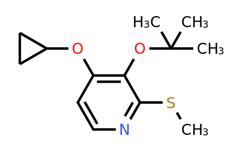 CAS 1243397-40-1 | 3-Tert-butoxy-4-cyclopropoxy-2-(methylthio)pyridine