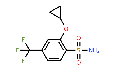 CAS 1243397-52-5 | 2-Cyclopropoxy-4-(trifluoromethyl)benzenesulfonamide