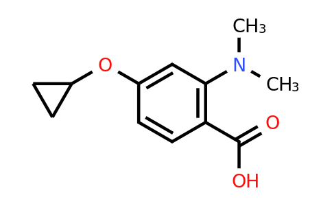 CAS 1243397-54-7 | 4-Cyclopropoxy-2-(dimethylamino)benzoic acid