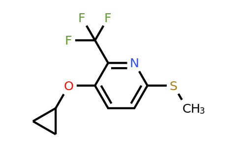 CAS 1243397-55-8 | 3-Cyclopropoxy-6-(methylthio)-2-(trifluoromethyl)pyridine