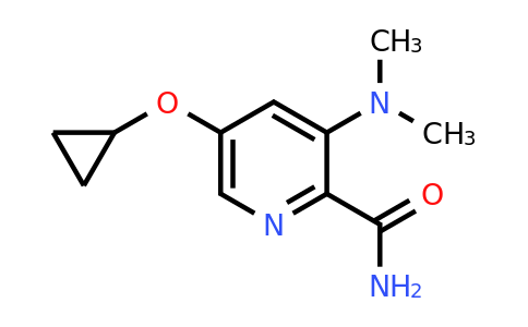 CAS 1243397-59-2 | 5-Cyclopropoxy-3-(dimethylamino)picolinamide