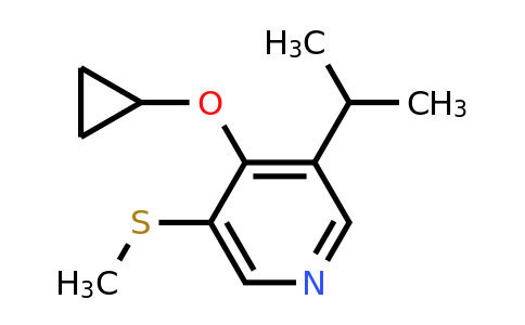 CAS 1243397-75-2 | 4-Cyclopropoxy-3-isopropyl-5-(methylthio)pyridine