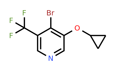 CAS 1243397-77-4 | 4-Bromo-3-cyclopropoxy-5-(trifluoromethyl)pyridine