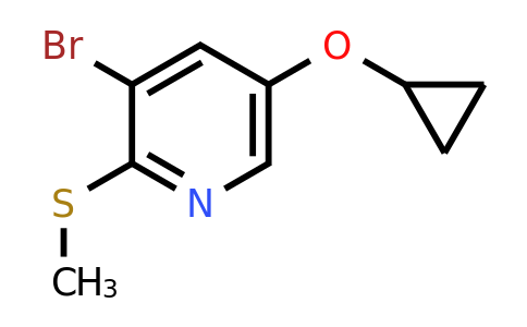 CAS 1243397-79-6 | 3-Bromo-5-cyclopropoxy-2-(methylsulfanyl)pyridine