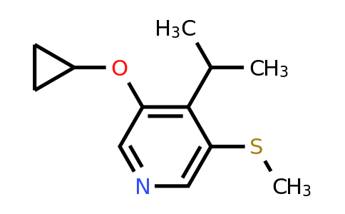 CAS 1243397-81-0 | 3-Cyclopropoxy-4-isopropyl-5-(methylthio)pyridine