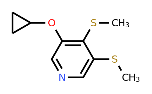 CAS 1243397-86-5 | 3-Cyclopropoxy-4,5-bis(methylsulfanyl)pyridine