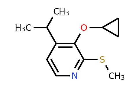 CAS 1243397-87-6 | 3-Cyclopropoxy-4-isopropyl-2-(methylthio)pyridine