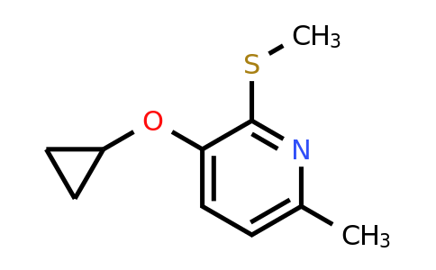 CAS 1243397-90-1 | 3-Cyclopropoxy-6-methyl-2-(methylsulfanyl)pyridine