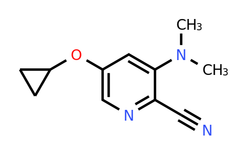 CAS 1243397-93-4 | 5-Cyclopropoxy-3-(dimethylamino)picolinonitrile
