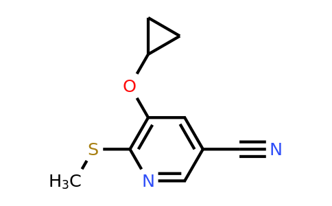 CAS 1243397-97-8 | 5-Cyclopropoxy-6-(methylsulfanyl)pyridine-3-carbonitrile