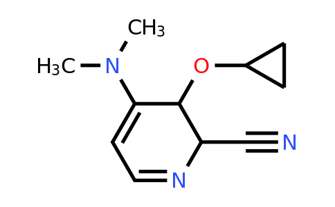 CAS 1243397-98-9 | 3-Cyclopropoxy-4-(dimethylamino)-2,3-dihydropyridine-2-carbonitrile