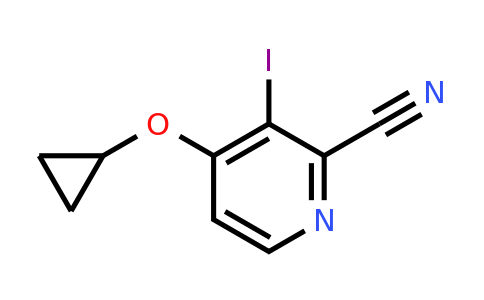 CAS 1243398-00-6 | 4-Cyclopropoxy-3-iodopicolinonitrile