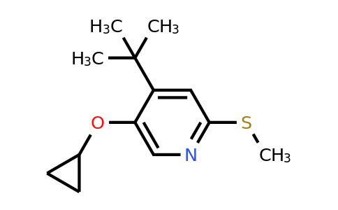 CAS 1243398-02-8 | 4-Tert-butyl-5-cyclopropoxy-2-(methylthio)pyridine