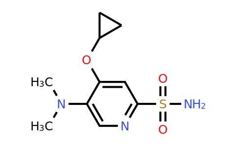 CAS 1243398-03-9 | 4-Cyclopropoxy-5-(dimethylamino)pyridine-2-sulfonamide