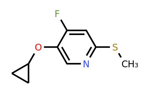 CAS 1243398-05-1 | 5-Cyclopropoxy-4-fluoro-2-(methylsulfanyl)pyridine