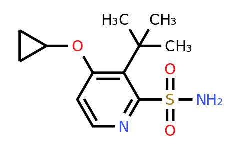 CAS 1243398-07-3 | 3-Tert-butyl-4-cyclopropoxypyridine-2-sulfonamide